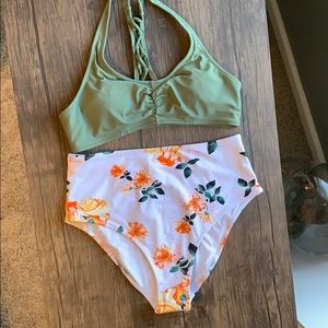 Bathing suit- high rise bottoms